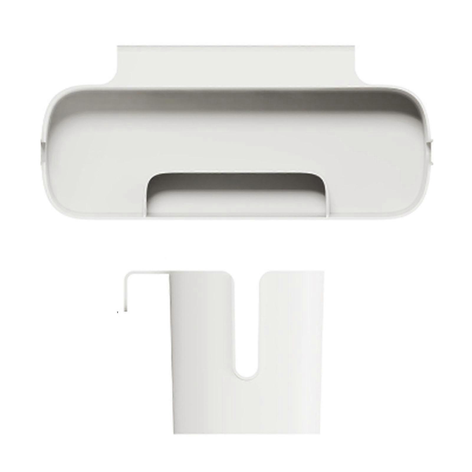 Hanging Storage Container Multifunctional Space Saving Wall Mounted Storage Box Makeup Organizer Tissue Box White