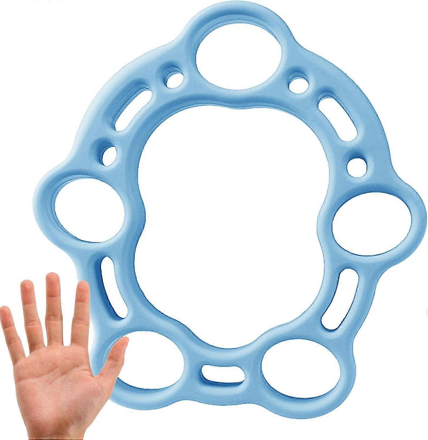 Grip Strength Trainer | Silicone Split Finger Trainer for Hand Strength,Not Easy to Deform Reusable(Blue)