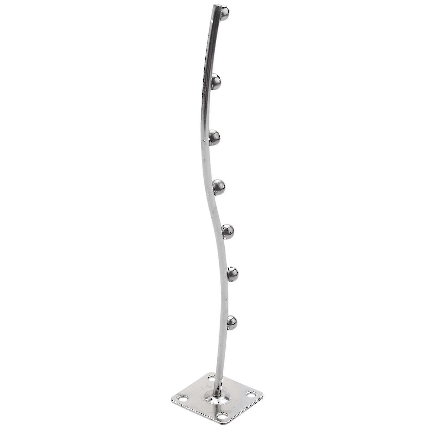 Wall Mount Waved Waterfall Hanger Rack 7 Beads Garment Display Hooks