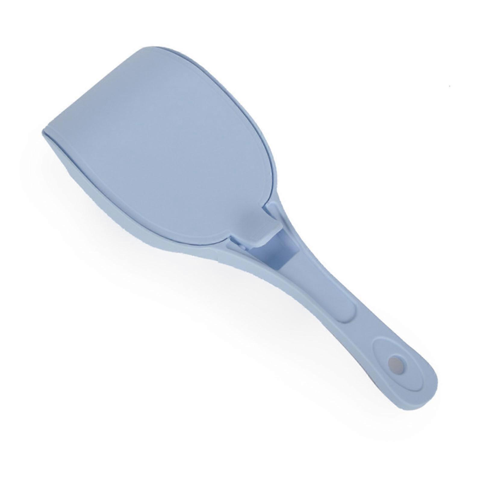 Cat Litter Scoop Multipurpose Fine Mesh Filtration Ergonomic Handle Kitty Litter Scoop with Lid for Cats Dogs Pets Blue