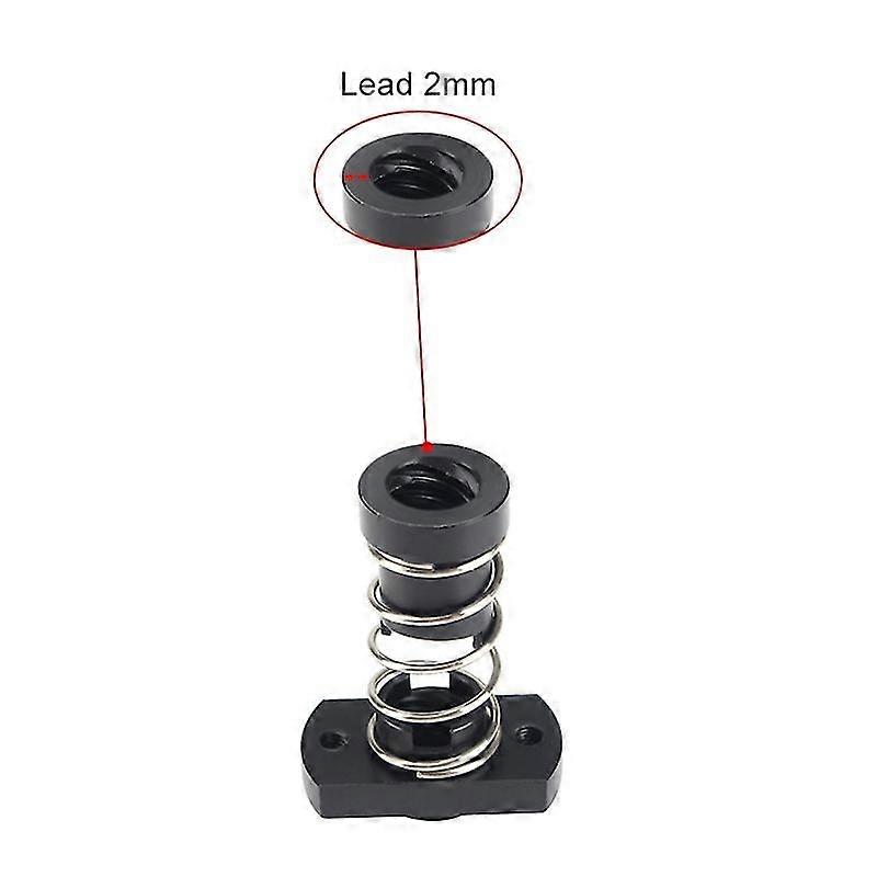 3D Printer T8 POM Anti-Backlash Spring Loaded Nut Elimination 2mm / 4mm / 8mm
