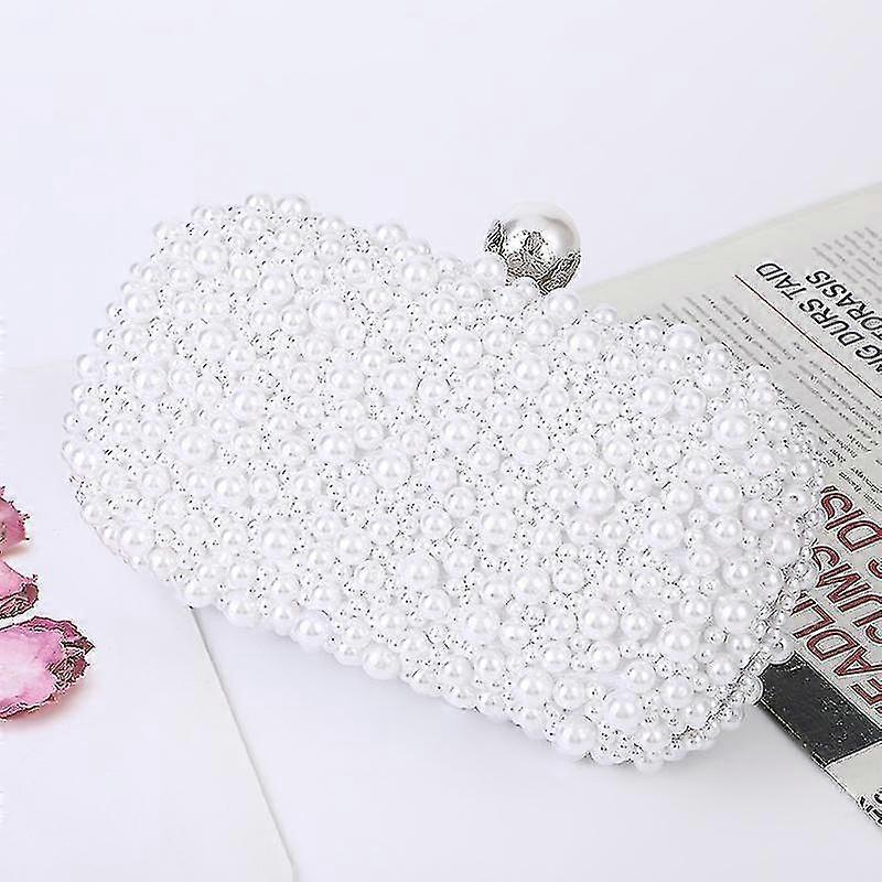 Pearl Evening Bag Soft Face Lock Ladies Shoulder Bag