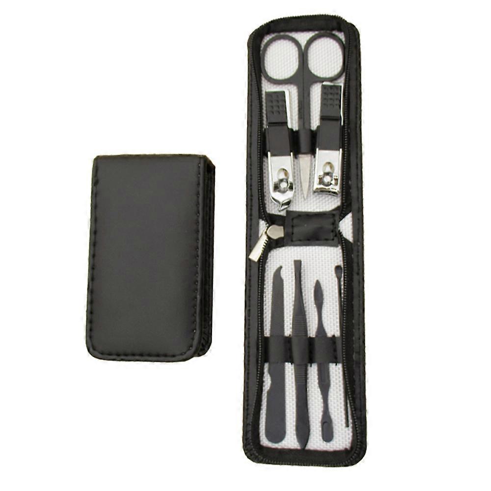 Weerblj24g 7 Pcs Manucure Set Coupe-ongles en acier inoxydable Ensemble portable d’outils de beauté