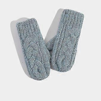 Mulheres Texting Touchscreen Winter Cold Weather Super Warm Aconchegante Lã Malha Grossa Lã Luvas Forradas Luvas