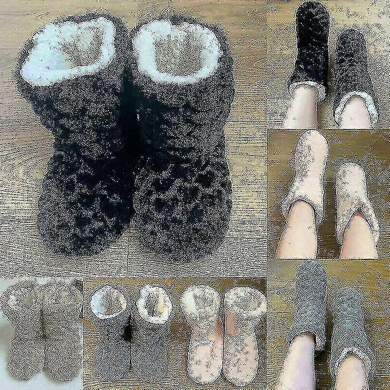 Slippers Womens Warm Indoor Slipper Boots Ladies Booties Girls Size 3 4 5 6 7