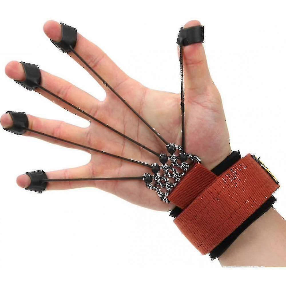 Finger Extensor Exerciser Hand Yoga Resistance Band Strength Trainer