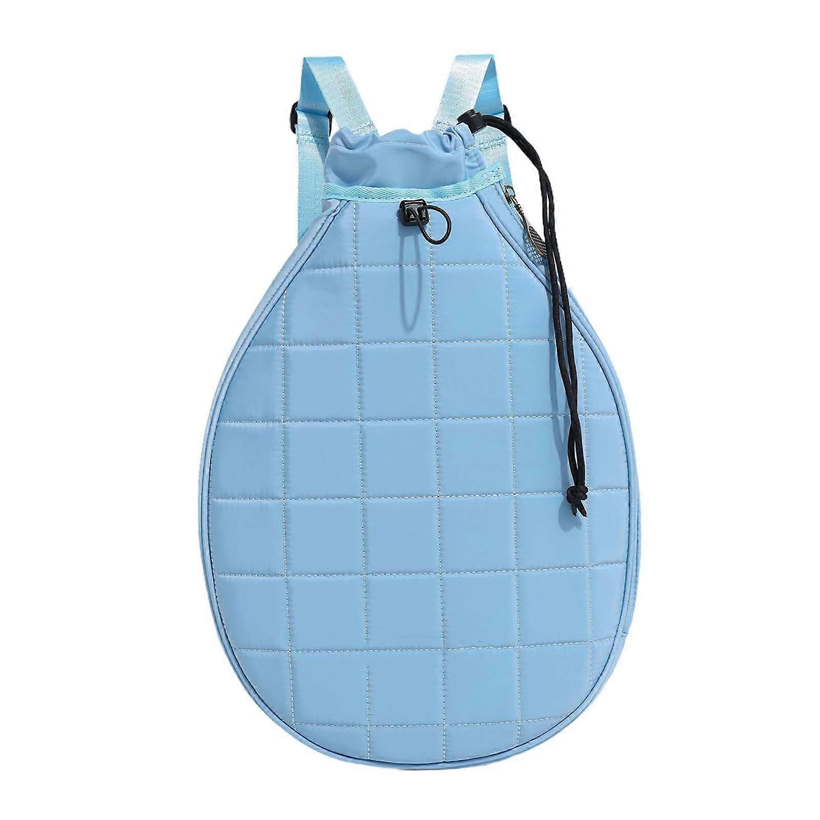 Pickleball Bag Carry Bag Adjustable Strap Badminton Bag for Beginners Blue