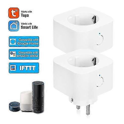 2pcs Mini Smart Wifi Steckdose Eu Typ F