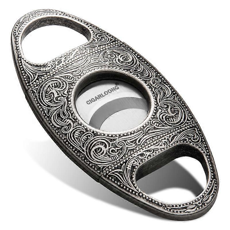 Zigarrenschneider, Zigarrenschneider Scharfe Klinge Metall Edelstahl Zigarrenschneider Doppelklinge Verdickter tragbarer Schneider