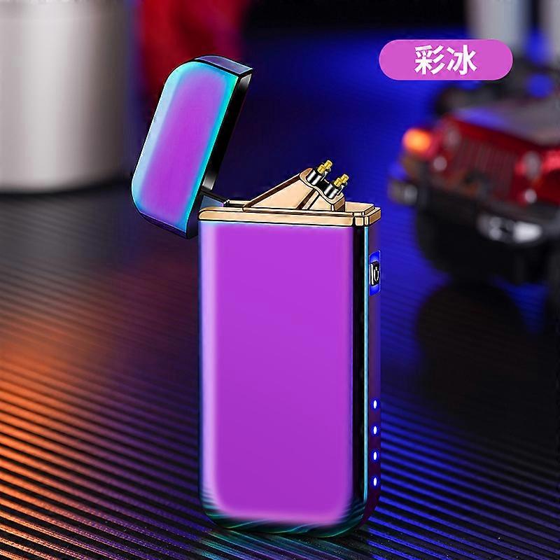 Double Arc Windproof Lighter With Electricity Display Type Fast Charge Touch Screen Induction Electronic Cigarette Lighter Manufacturer Wholesale