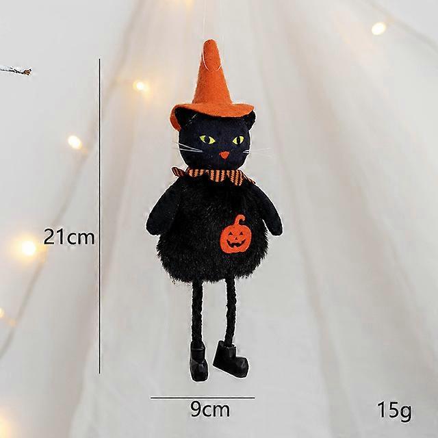 Halloween Decoration Pumpkin Ghost Witch Black Cat Pendant Bar Haunted House Hanging Oranment Happy Halloween Day Ghost Festival