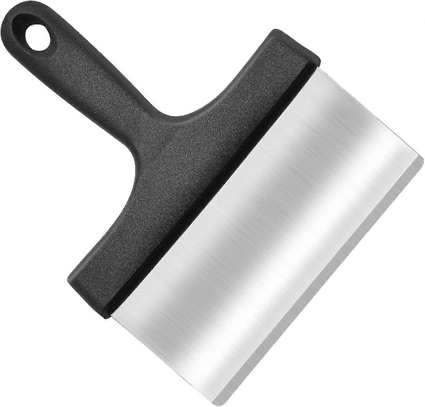 Griddle Scraper with Handle, Stainless Steel Griddle Scraper, Barbecue Grill Scraper Cleaning Tool