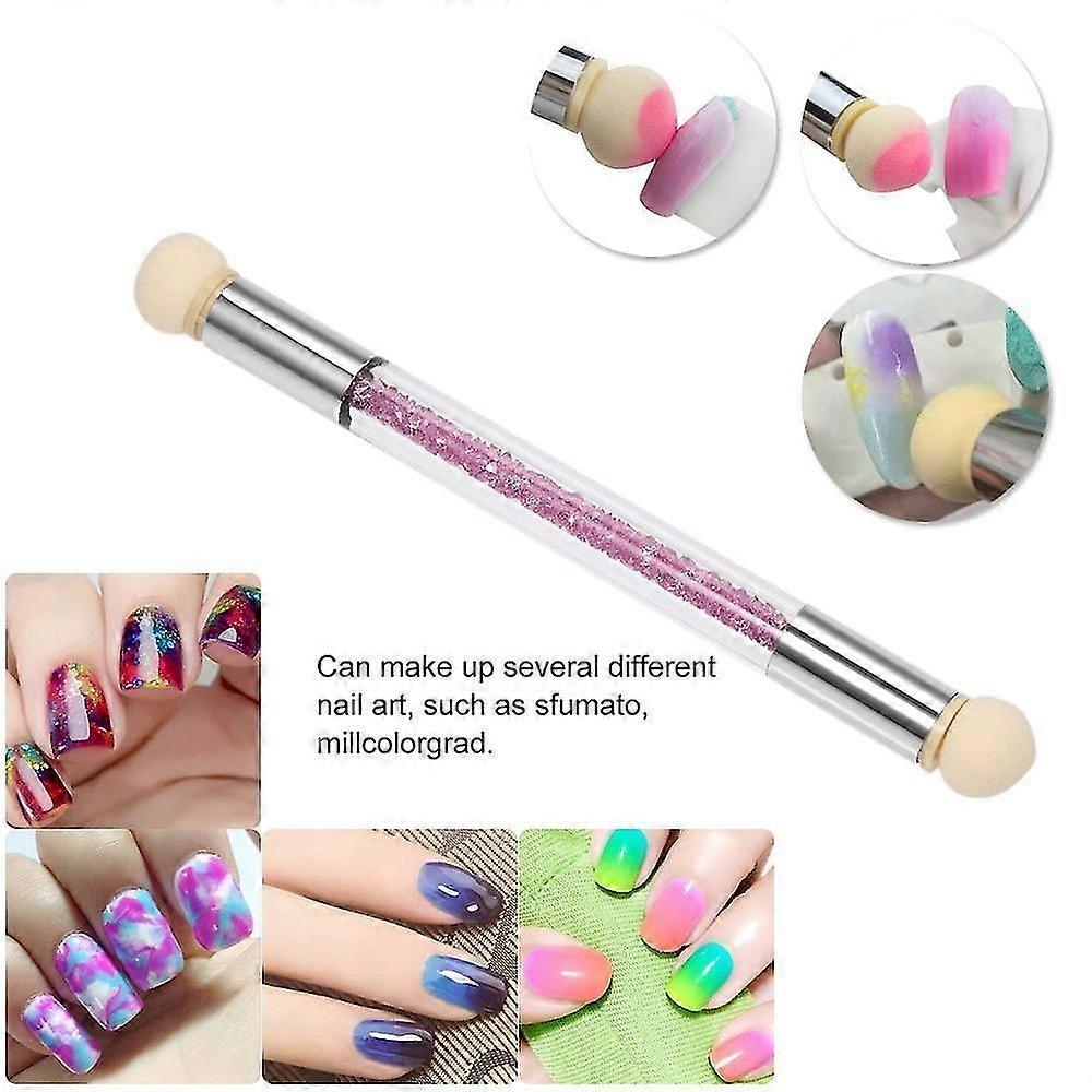 Nail Art Rendering Tools Double Head Sponge Stick