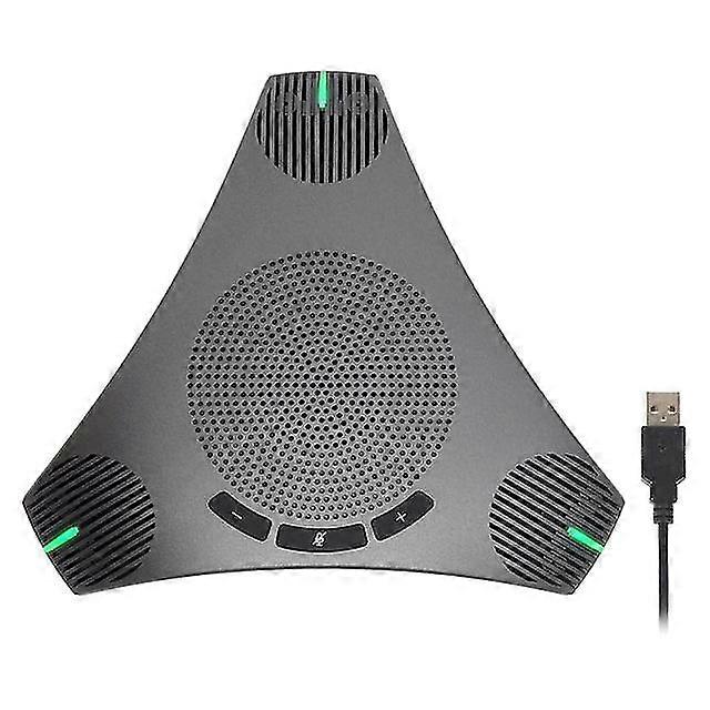 Conference speaker and microphone, 360 omnidirectional microphone with usb hub and intelligent dsp noise reduction