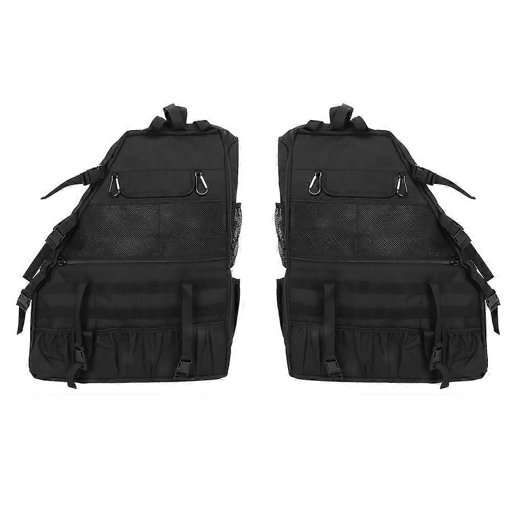 רול כלוב אחסון תיק אחסון רב תכליתי תא מטען מארגן מחזיק כלים מתאים לג'יפ רנגלר 2/4 דלת 2007-20162pcs