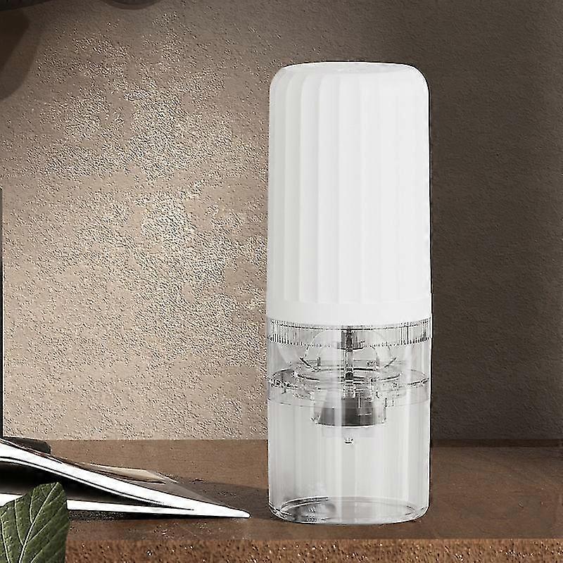 Electric USB Rechargeable Coffee Grinder Gray Adjustable Thickness Grinder