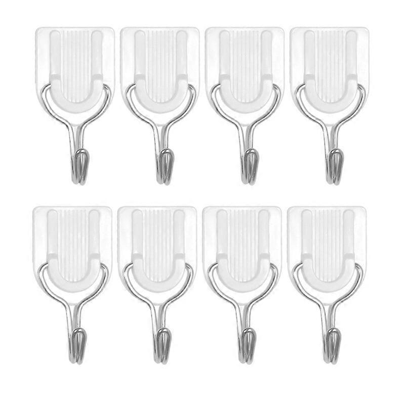 Sticky Hook Wall Hook White Seamless Hook Anti-Rust Wall Hook