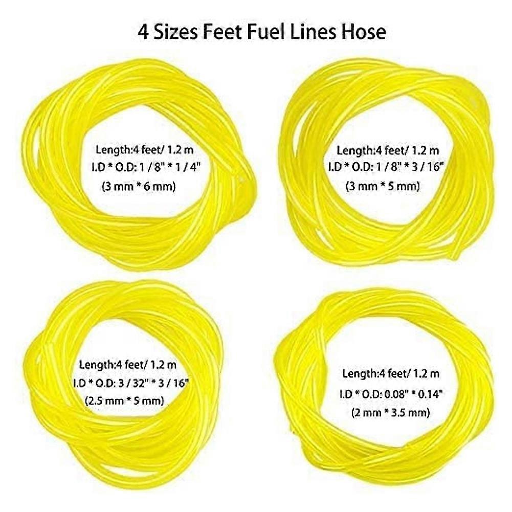 thumbnail image 2 of 4-Pack Fuel Line Hose Kit For Trimmer, Chainsaw & Blower - Fits Ryobi, Poulan, Homelite 2 of 6