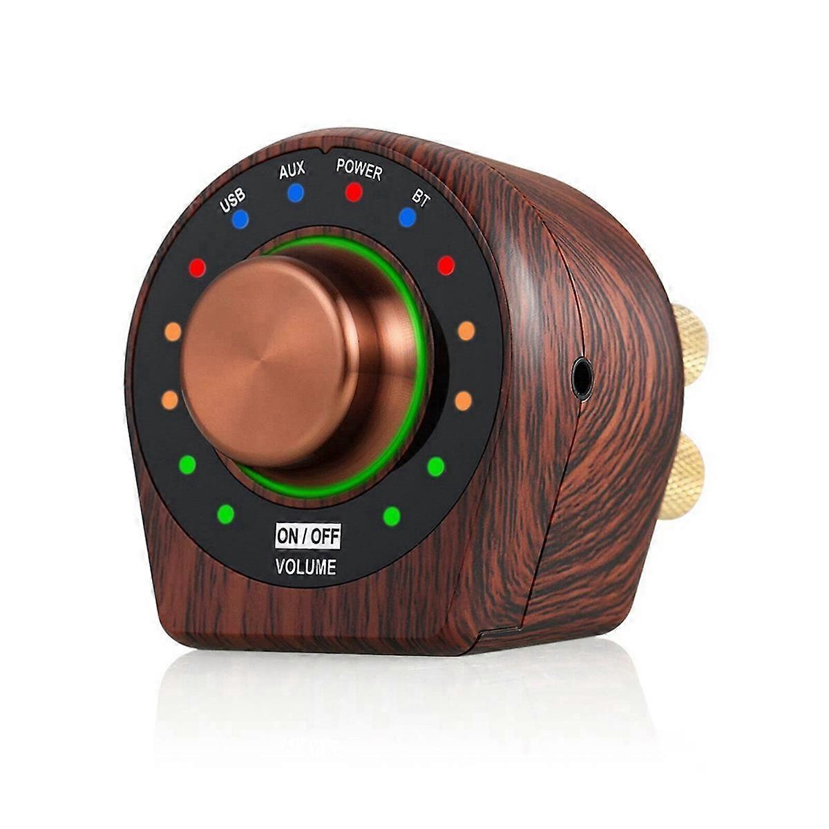 EU Plug Mini Bluetooth 5.0 Power Amplifier Class D Digital Stereo Speaker Amp for Home Audio Car Ma
