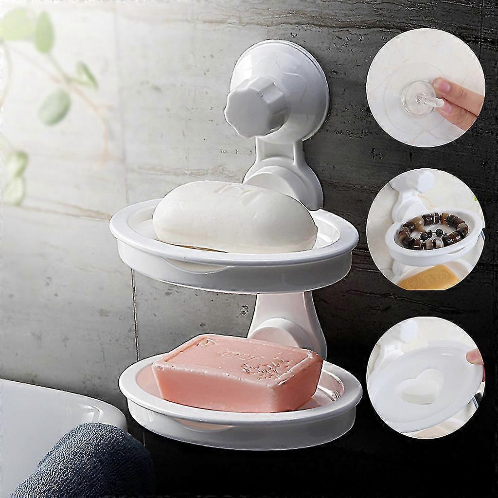 Punch-free Soap Box Case Holder Wall Hanging Container Box For Bathroom