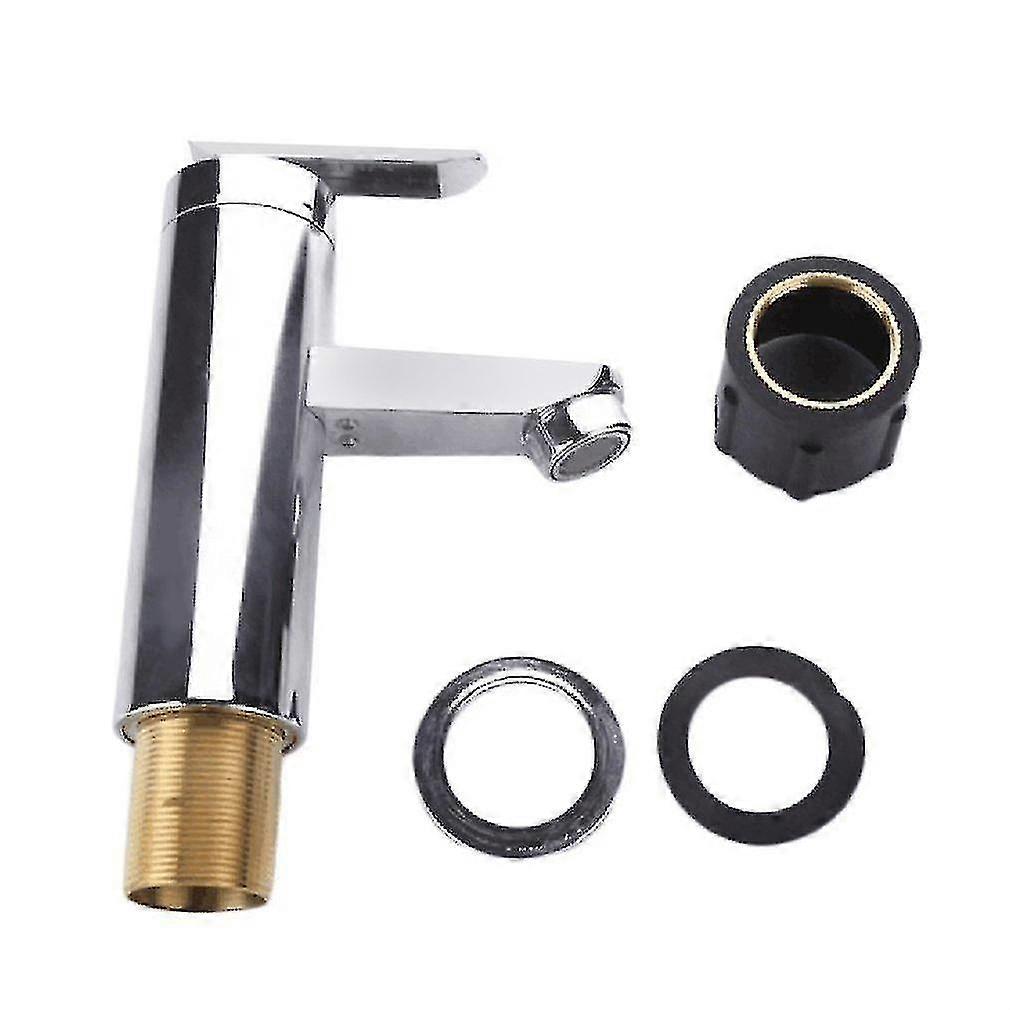 Brushed Chrome Waterfall Basin Single Handle Faucet