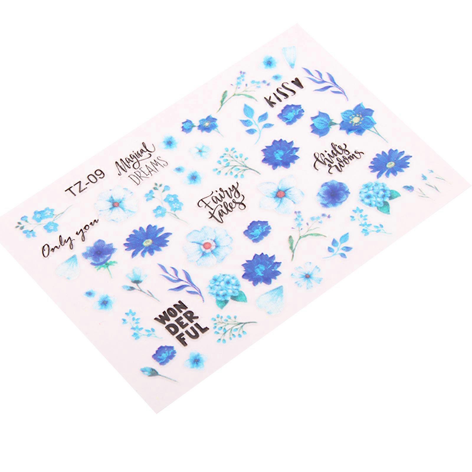 Flower Blessing Sticker Alphanumeric Peel-off Sticker for Scrapbook Journal