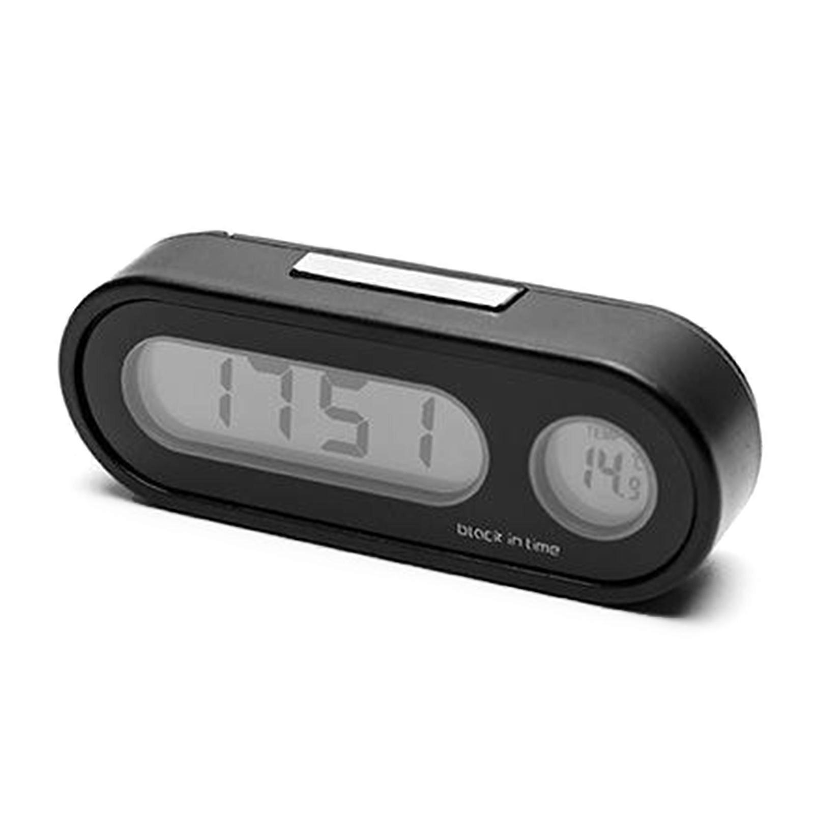 Car Temperature Dashboard Clock Car Digital Clock Thermometer LCD Display