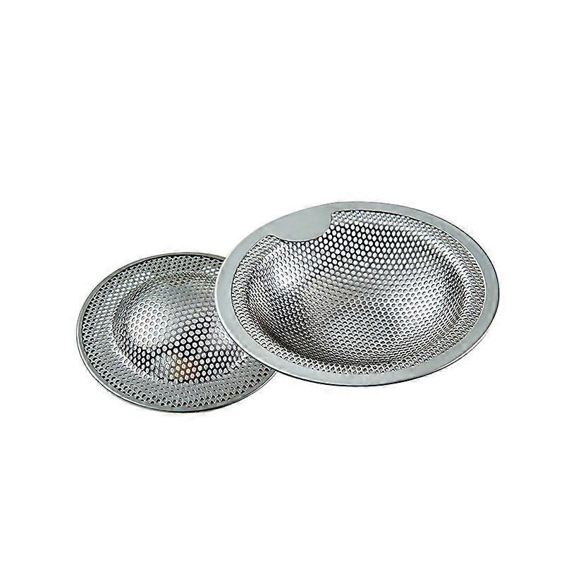 2Pcs Stainless Steel Sink Strainer Stopper Waste Plug 3.4*5.2*1.2CM
