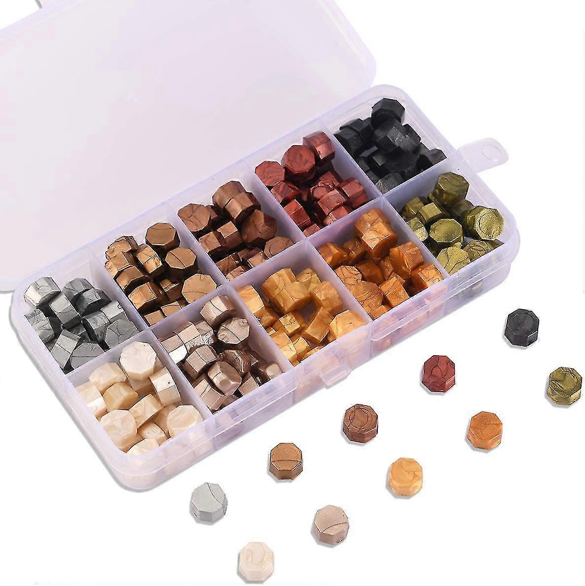 10-color Fire Lacquer Wax Particles Sealing Wax Vintage Metal