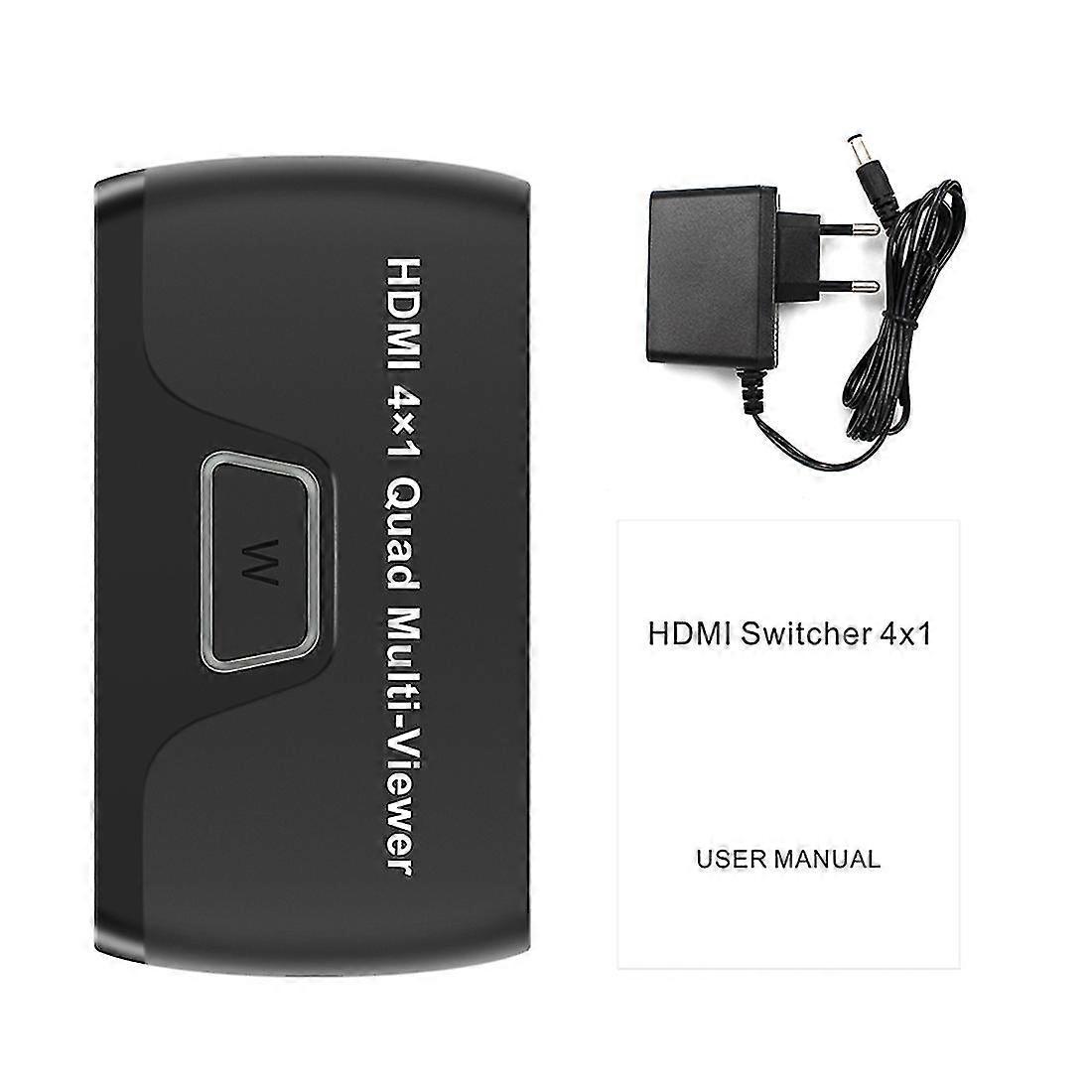 -compatible 4x1 Quad Multi-viewer Quad Screen Real Time Multi Viewer -compatible 4 In 1 Out Splitt