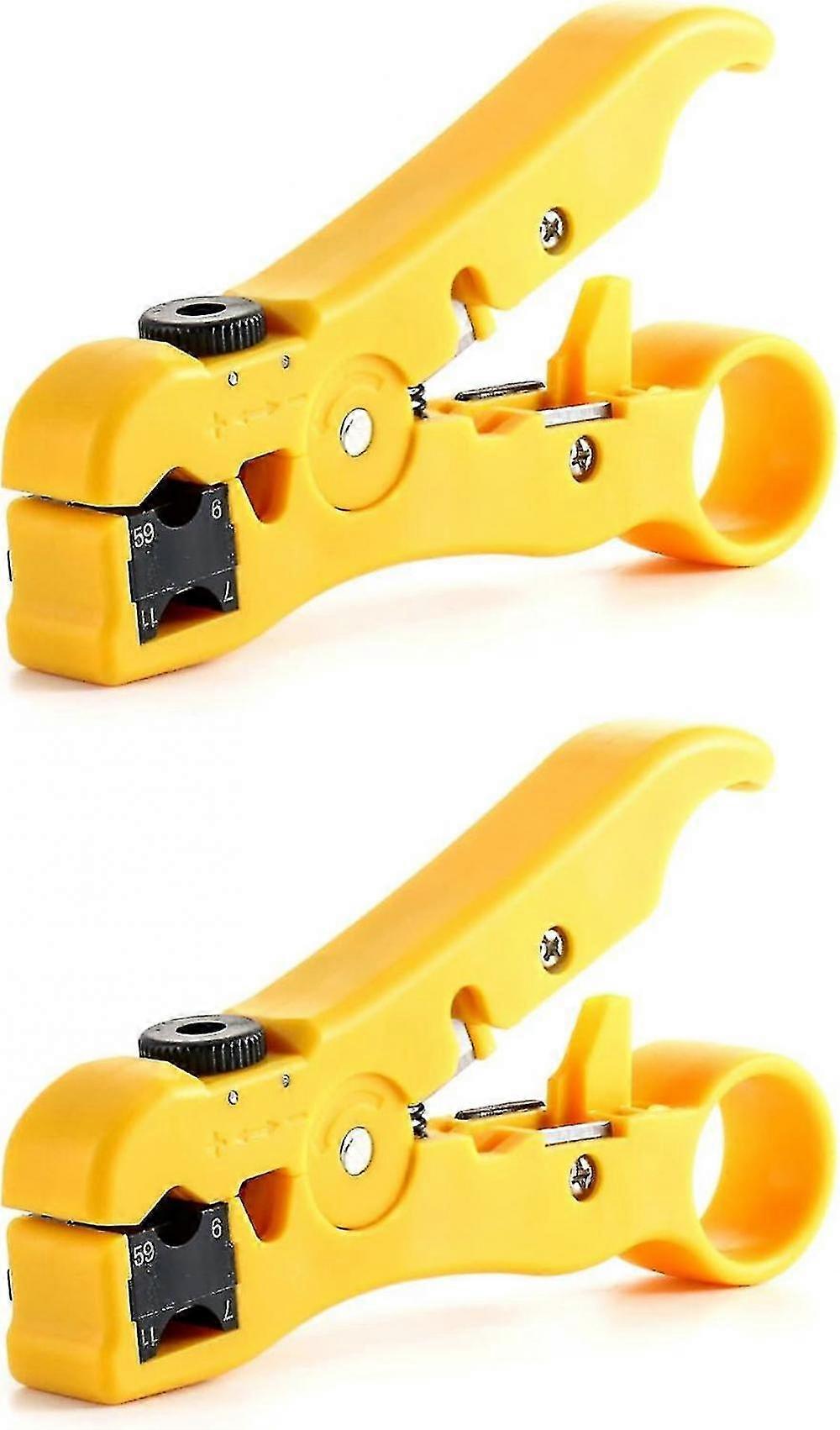2 Pack Wire Stripping Tool , Universal Cable Cutter ,for Utp Cat5 Cat6 Cable Stripper