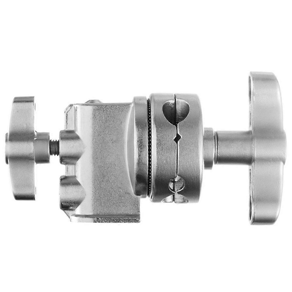 Stainless Steel Heavy Duty Grip C-Type Photography Ic Turntable Mounting Adapter for Light Stand