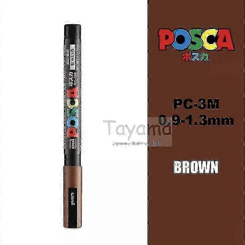 1pcs Uni Posca Pc-3m Paint Marker- Extra Fine Bullet Tip 0.9-1.3mm Art Marker Pens Water-based 24 Colors Available - Art Markers -