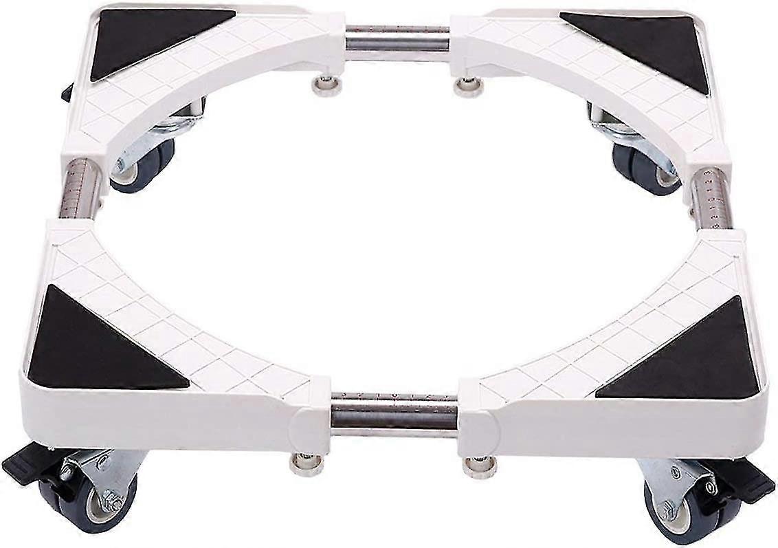 multi-function telescopic furniture cart with adjustable mobile base and 8 lockable rubber casters(4 wheels)