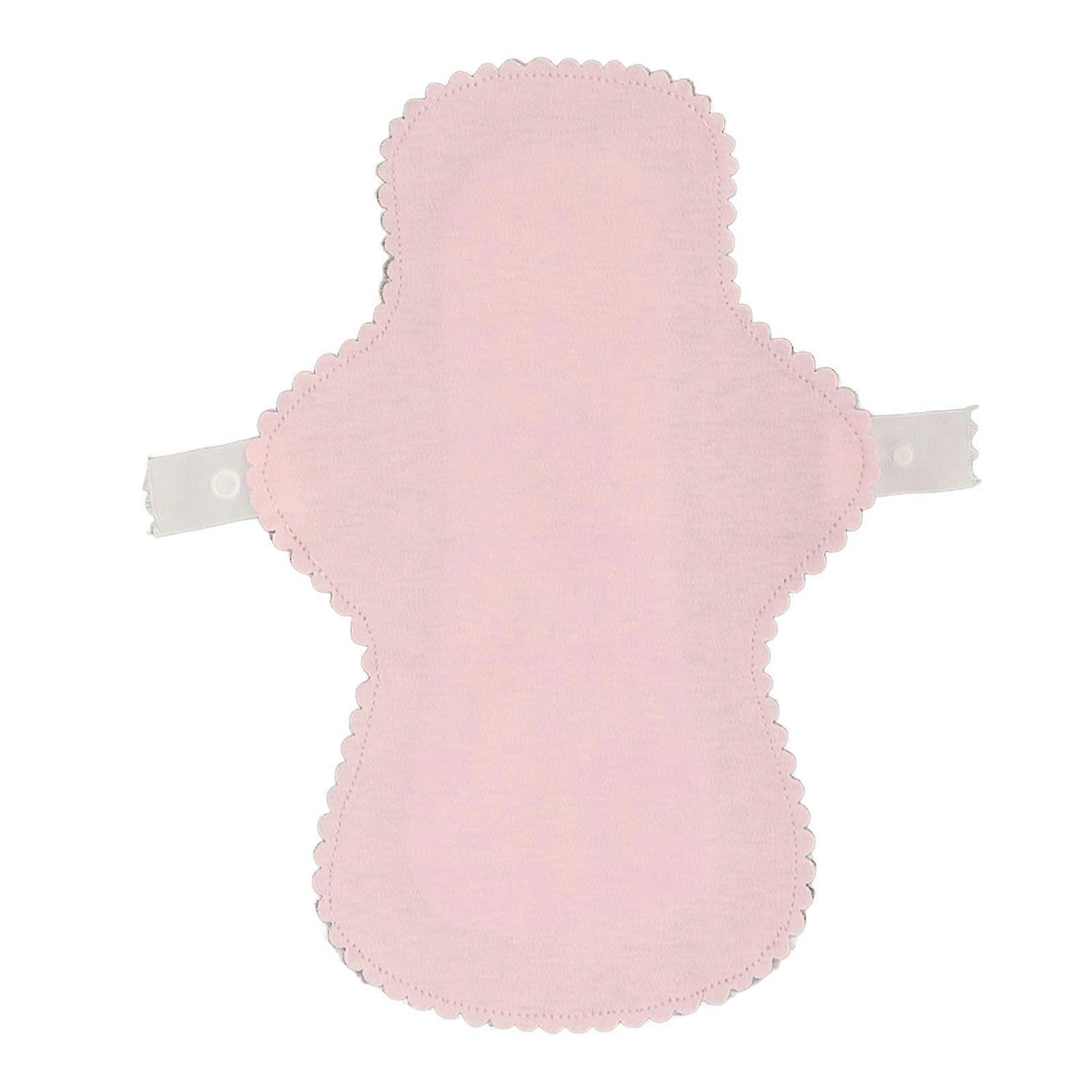 4pcs Cotton Sanitary Pad Pink Graphene Breathable Super Absorbent Washable Reusable Menstrual Pad L