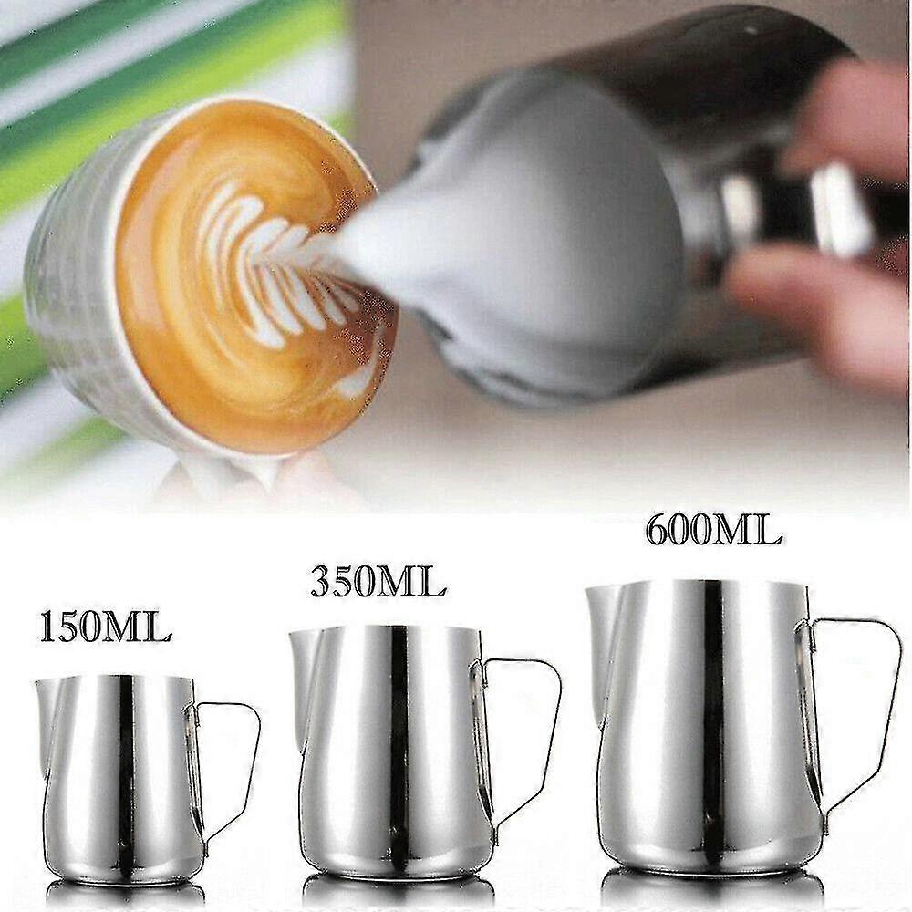 Fashion 3 Sizes Stainless Steel Milk Craft Coffee Latte Frothing Art Jug Pitcher Mug Cup