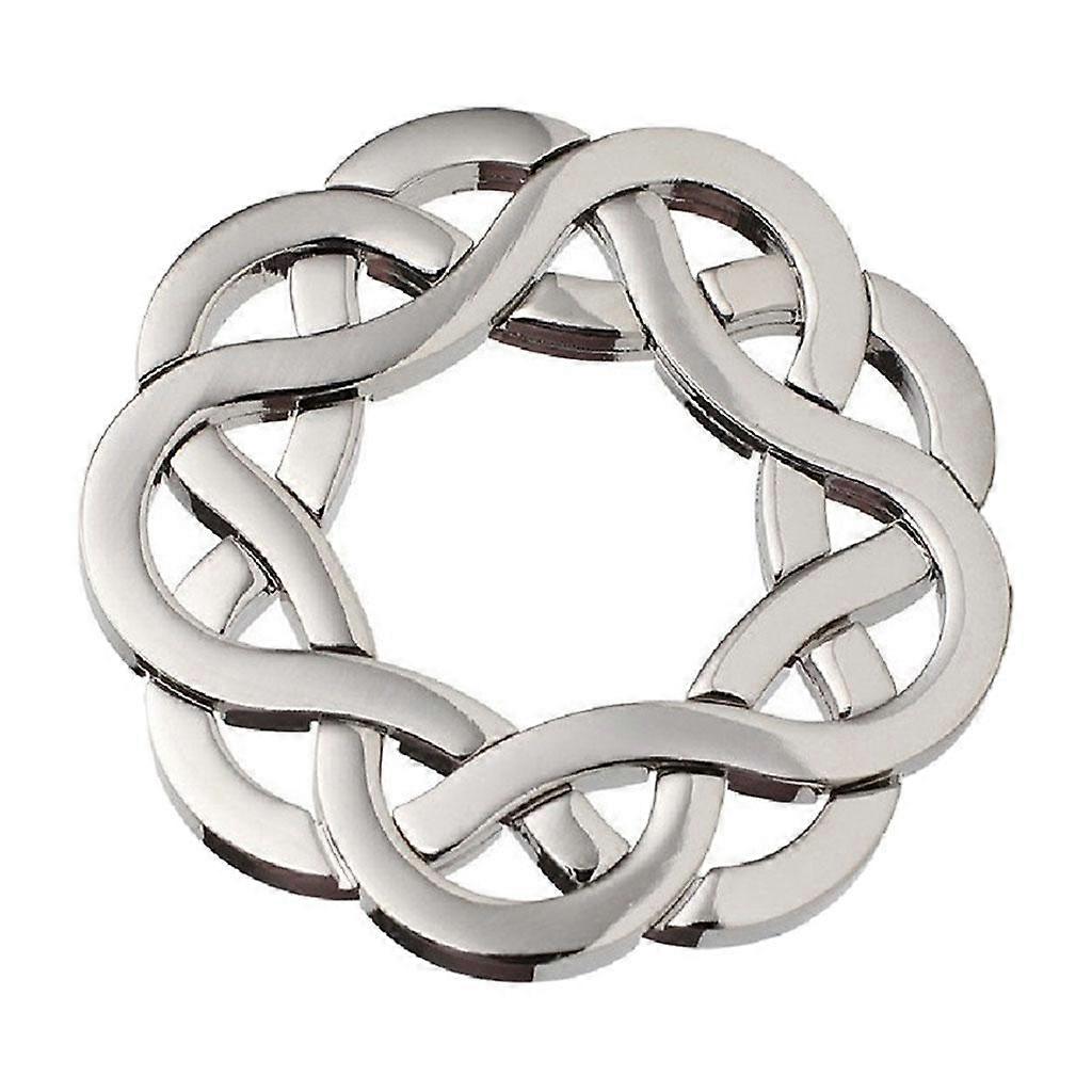 Intelligence Puzzle Lock Toy Brain Teaser Game Kids Adults Silver Knot