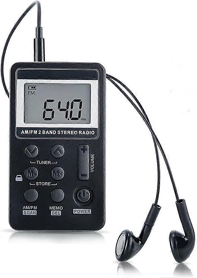 ,mini Portable Pocket Radio Receiver With Earphone
