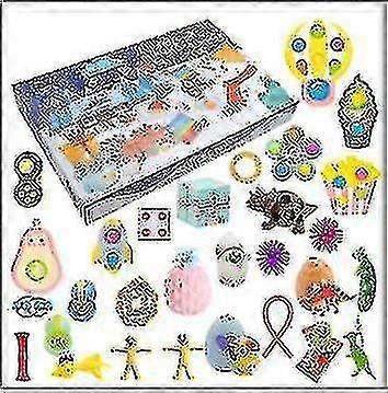 جودة عالية عيد الميلاد مجيء التقويم هدية تململ اللعب تخفيف التوتر تململ لعبة أعمى مربع الاطفال