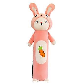 Rabbit plush toy white rabbit doll doll long pillow for girls to sleep on birthday gift for children
