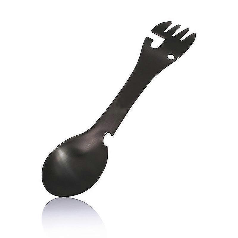 Werkzeug Löffel Portable Camping Kochgeschirr Geschirr Multitool Flasche Edelstahl Besteck Besteck Utensil Gabel Dosenöffner Multi