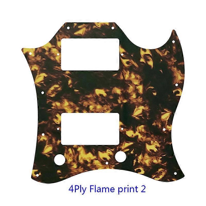 Xinyue Custom Guitar Parts Für Gib Standard SG Full Face Gitarre Schlagbrett Route PAF Humbucker Scratch Plate Flame Pattern