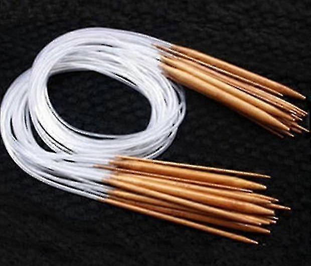 Luxora Flerfärgade Rörformade Stickor - Bambu Cirkulär Virkning Set