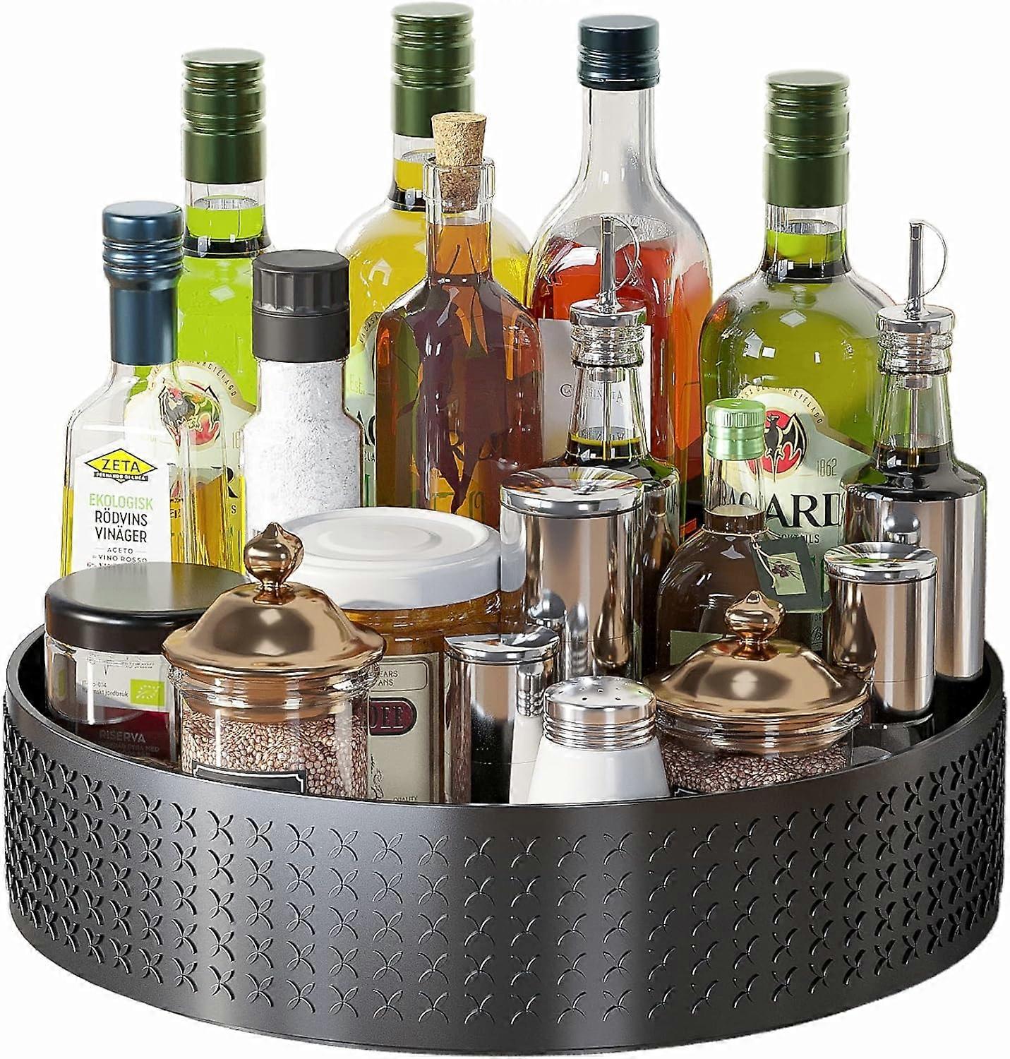 Rotating Spice RackMultifunction Rotating Spice Cabinet Organizer - Rotating Rack for Kitchen Storage - Non-Slip