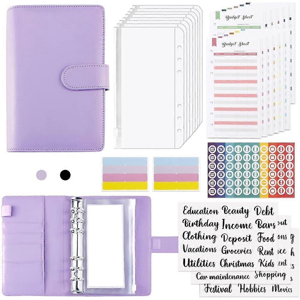 Budget Binder,Money Organizer Cash Envelopes for Budgeting, Budget Binder with Zipper Envelopes,for Money Saving Planner