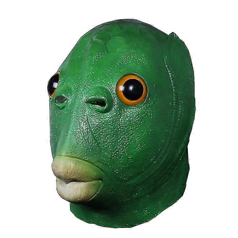Halloween Green Fish Head Mask