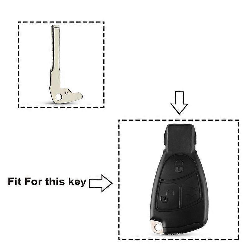 Replacement Smart Car Key Blade For Mercedes Benz BGA C E Class Insert CLk SLK ML Uncut Blank High Quality Key Blanks