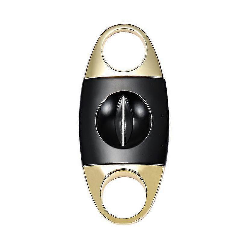 Cシガルーンシガルーンシガーカッターステンレス鋼ダブルカットブレードシガーはさみ多機能折りたたみポータブル