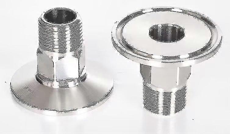 Male Threaded Pipe Fitting(2pcs, Silver)