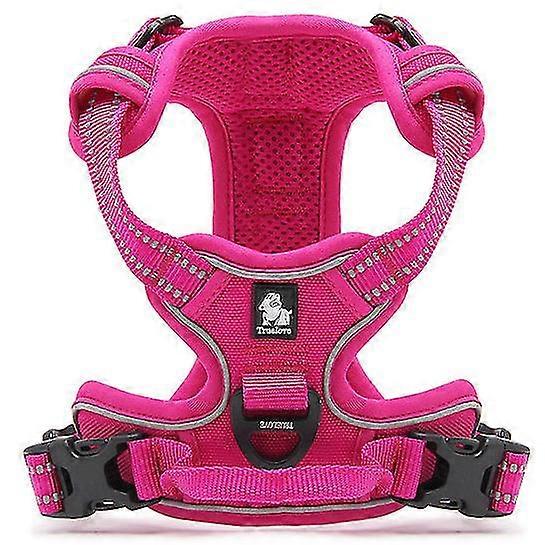 No Pull Dog Harness Reflective Adjustable With 2 Snap Buckles Easy Control Handle